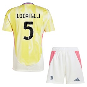 Camisola Juventus Locatelli 5 Criança 2º Equipamento 2024-25 Manga Curta